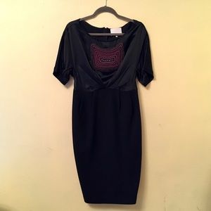 Phillip Lim Black Beaded Cocktail Dress